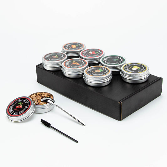 Cocktail Smoker Wood Chips 8 Flavor Variety Pack Natural Whiskey Smoking Chips Refill