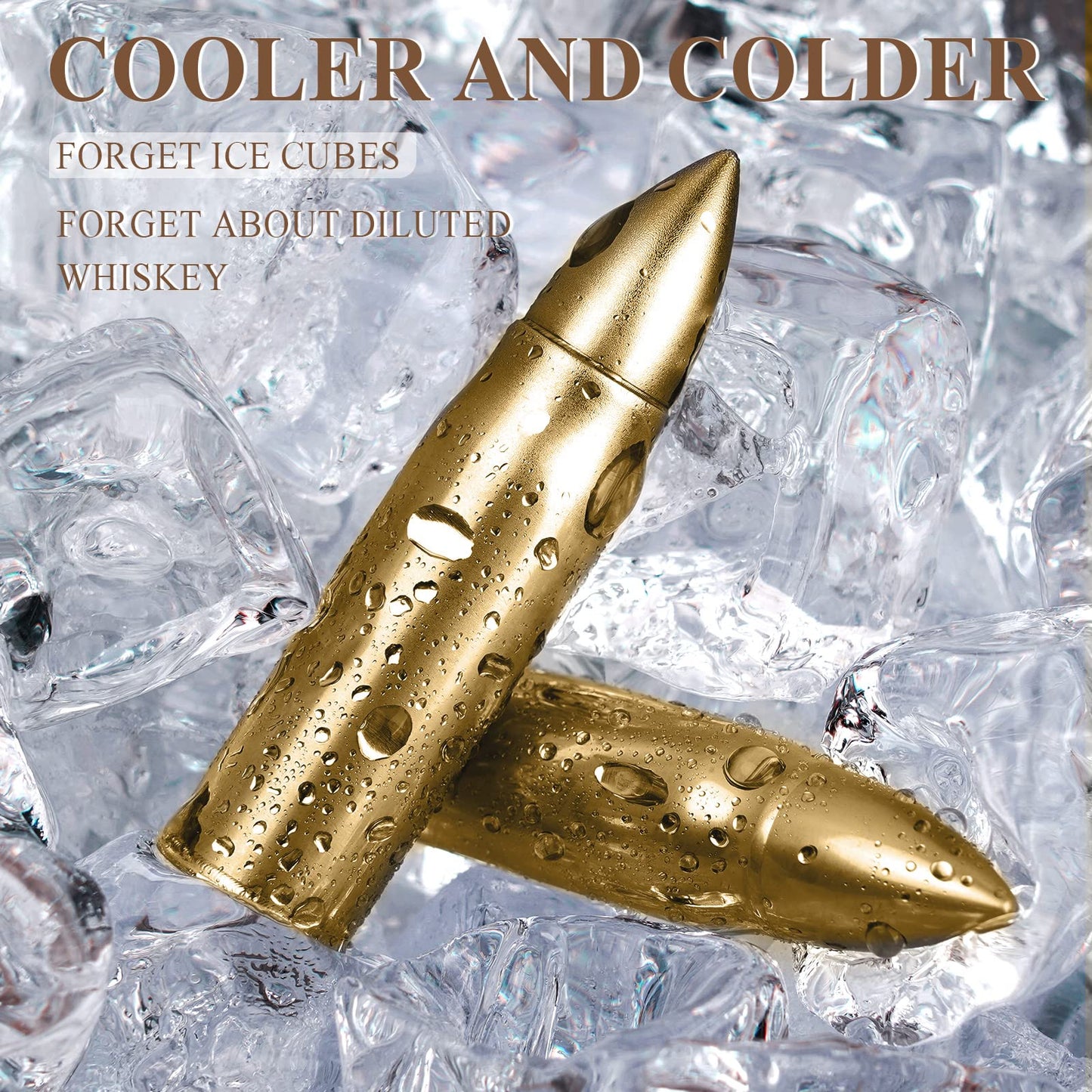 Whiskey Stones with Wooden Box | Unique Gifts for Men, Dad, Husband – Birthday & Christmas Stocking Stuffer Ideas from Daughter, Son, Wife & Kids