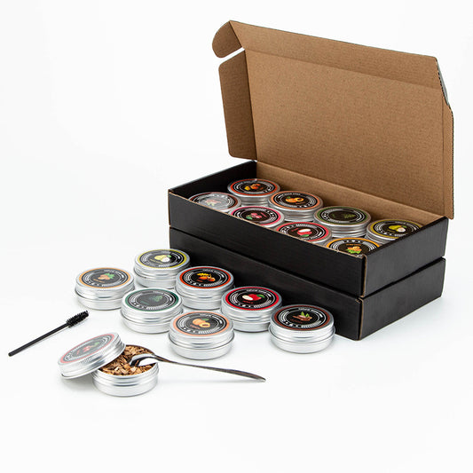 Cocktail Smoker Wood Chips 8 Flavor Variety Pack Natural Whiskey Smoking Chips Refill